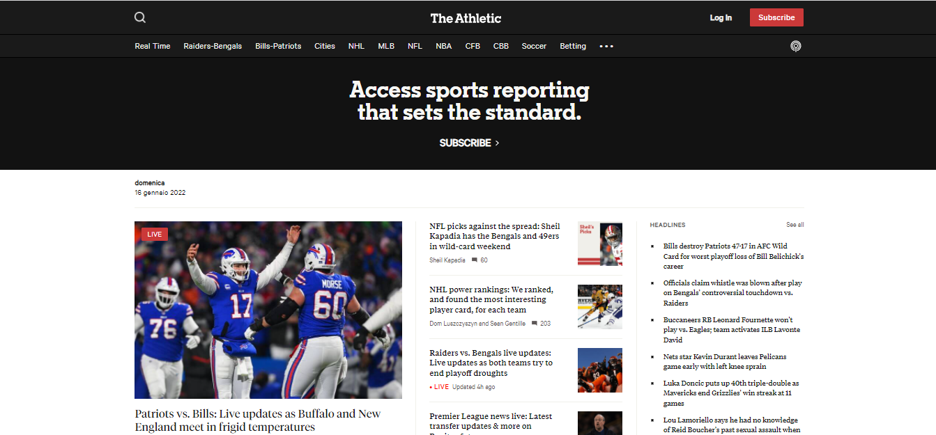 Il New York Times Acquista The Athletic: Più Abbonati E Notizie Di Qualità